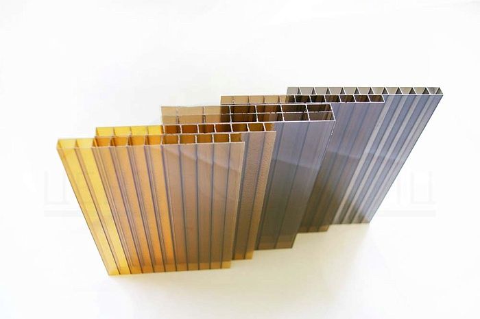 Сотовый поликарбонат Сотовый поликарбонат 6 мм (2,1 х 6м, бронза серый)